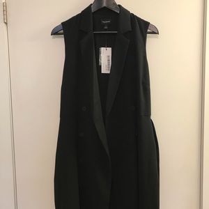 Frank and Oak Black Wrap Dress